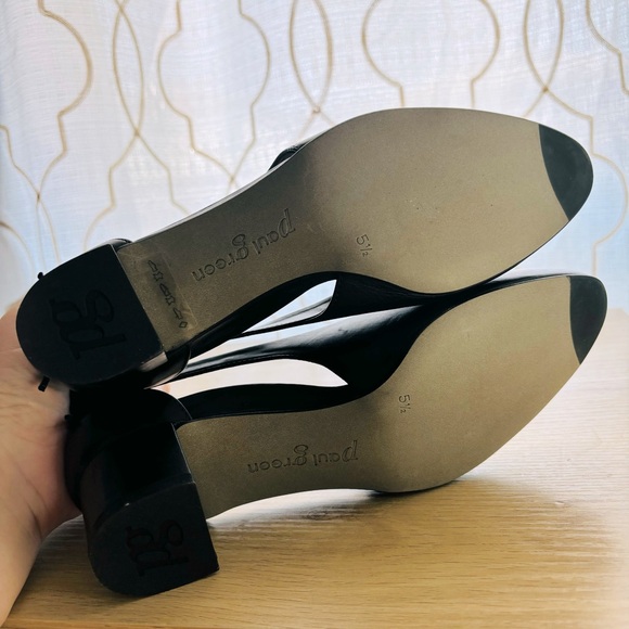Paul Green Women’s Paulina Leather d'Orsay Block Heel Pumps Size 8 US / 5.5 UK - Picture 6 of 12
